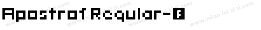 Apostrof Regular字体转换